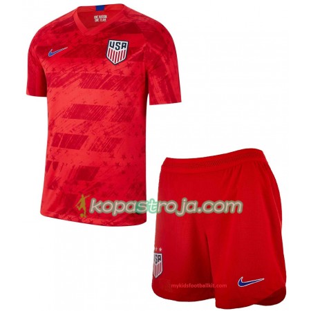 Billiga Fotbollströjor USA Barn Borta tröja 2019 Kortärmad